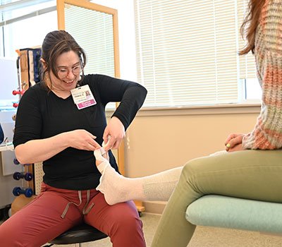 MaineGeneral's outpatient rehabilitation therapists are specially trained to treat patients with lymphedema