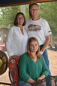 Mimi, Brad and Caroline Hendrickson