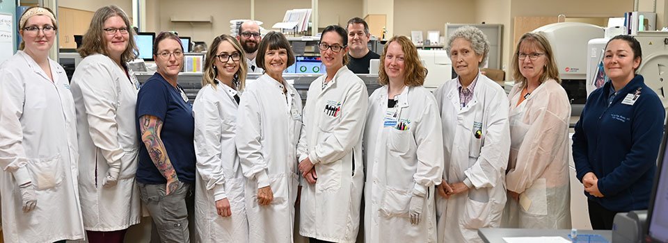 MaineGeneral Laboratory staff at the Alfond Center for Health, Augusta, Maine